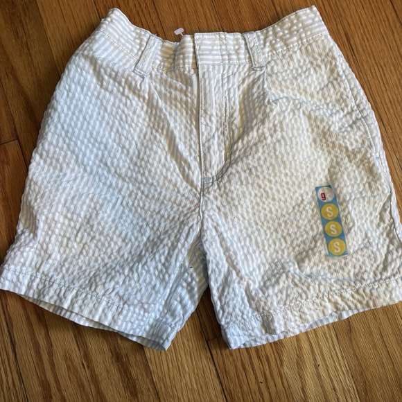Gymboree Other - Vintage Gymboree Boys Shorts‎ 100% Cotton Seersucker Blue Stripe 2T New